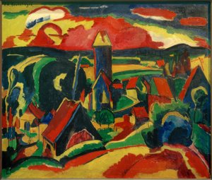 Dornberg (Vue du Mühlenberg sur Kirchdornberg) - Peter August Böckstiegel