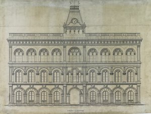 Concours du palais de justice du comté de Kings, Chicago, Illinois, Élévation
