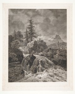 Paysage avec cascade - Peter Christian Schøler