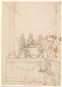 La famille royale à un banquet au château de Hirschholm le 29 septembre 1771 - Peter Cramer