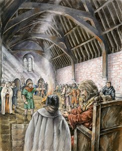 Nouvelle salle du roi Jean, Old Sarum, début du 13e siècle, vers 1990-2010