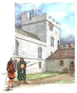 Château de Portchester, milieu du 14e siècle, vers 1990-2010 - Peter Dunn