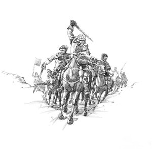 Cavalerie écossaise, bataille de Newburn Ford, 1640 - Peter Dunn