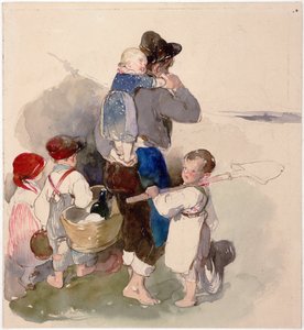 Enfants sur la route du travail aux champs - Peter Fendi