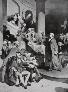 Patrick Henry prononçant son célèbre discours à la Chambre des Bourgeois - Peter Frederick Rothermel