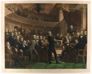 Le Sénat des États-Unis, a.d. 1850, pub. c. 1855 - Peter Frederick Rothermel