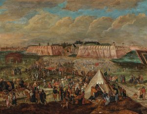 Le Siège du Spanjaardenkasteel à Anvers - Peter Goetkind the Younger
