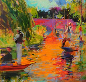 Une journée sur la rivière Cam - Peter Graham (Contemporary)
