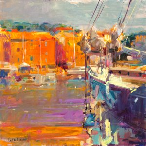 Quai à Saint-Tropez - Peter Graham (Contemporary)