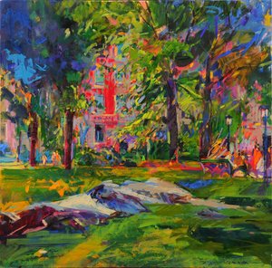 Cedar Hill, Central Park - Peter Graham (Contemporary)