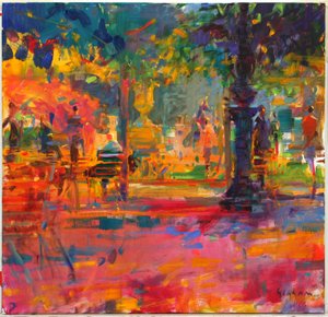 La Terrasse du Jardin - Peter Graham (Contemporary)