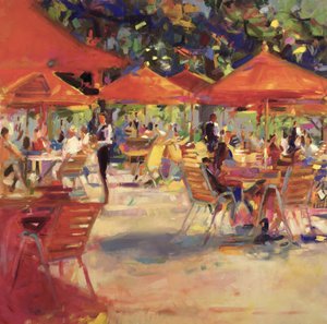 Le Café du Jardin - Peter Graham (Contemporary)