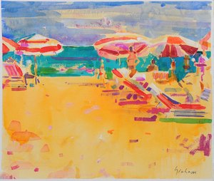 Plage Océanique - Peter Graham (Contemporary)