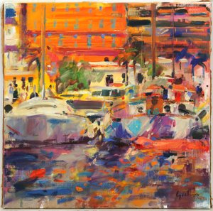 La Riviera à Menton - Peter Graham (Contemporary)