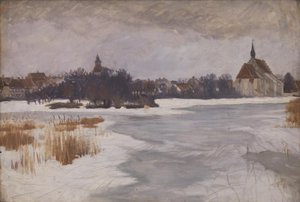 Vue de Faaborg. Hiver - Peter Hansen