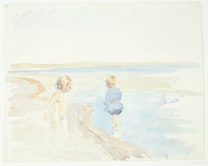Enfants sur la plage - Peter Hansen