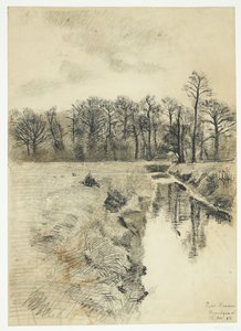 Paysage avec une rivière - Peter Hansen