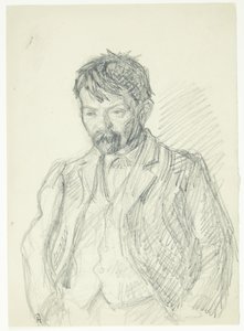 Portrait du peintre Jens Birkholm. Demi-figure - Peter Hansen