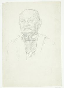 Portrait du peintre Kristian Zahrtman. Buste - Peter Hansen