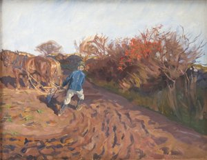 Le laboureur se retourne