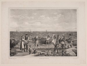 Pêcheurs en train de partir en chasse - Peter Henrik Gemzøe