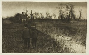 Un crapaud sur le chemin : Début du printemps à Norfolk - Peter Henry Emerson