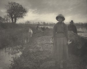 Poussant le foin des marais - Peter Henry Emerson and T.F. Goodall