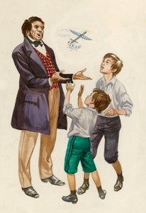 Les frères Wright enfants, recevant un avion jouet de leur père - Peter Jackson