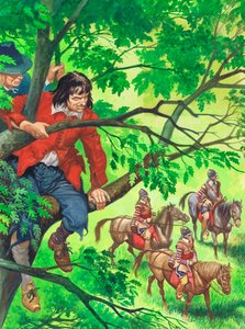 Le futur roi Charles II caché dans le chêne de Boscobel - Peter Jackson