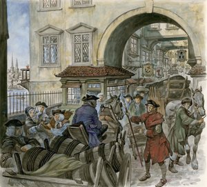 Trafic sur le vieux pont de Londres - Peter Jackson