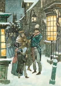 Scène de Noël Victorienne - Peter Jackson