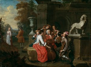 Concert dans le jardin - Peter Jacob Horemans