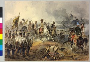 Première guerre de coalition. 1.3.1793. Bataille de Karl à Aldenhoven 1793