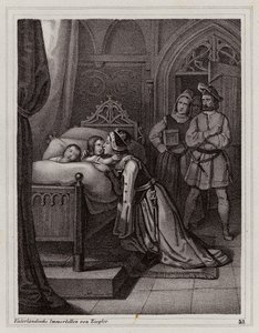 Marguerite de Sicile quittant ses fils - Peter Johann Nepomuk Geiger