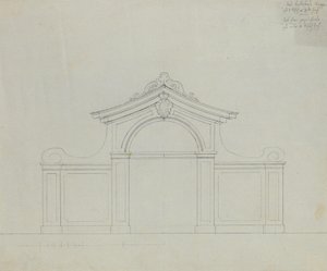Fontaine dans le jardin de pêchers du Belvédère supérieur