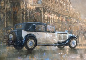 Lumières de Noël et Bentley 8 litres