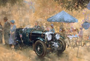 Fête de jardin avec la Bentley
