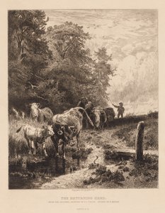 Le troupeau de retour, vers 1885