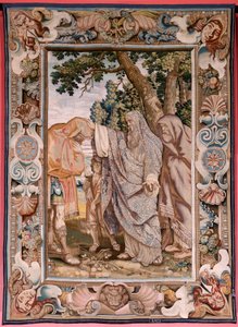 Tapisserie flamande. Série Histoire du consul Decius Mus. Valerius bénit Decius. Quatrième tapisserie de la série. Modèle PP Rubens. Manufacture Jan Raes II, Bruxelles. Vers 1620-1629. - Peter Paul (after) Rubens