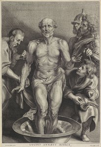 La Mort de Sénèque, gravé par Alexander Voet II - Peter Paul (after) Rubens