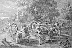 Jeunes gens à une danse - Peter Paul (after) Rubens