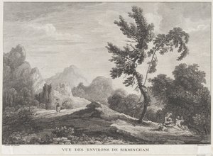 Vue de Birmingham, vers 1755
