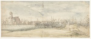 Vue du Château Crayenhof à Zwijndrecht, 1606 - Peter Paul Rubens (attributed to)