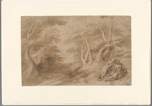 Paysage avec couple amoureux
