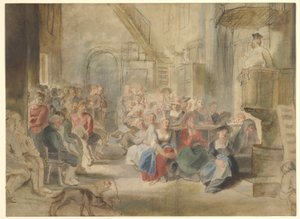 Un sermon dans une église de village, c.1630 - Peter Paul Rubens