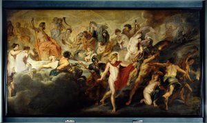 Cycle de Marie de Médicis : Le Concert (ou Conseil) des Dieux pour les mariages réciproques de la France et de l