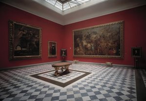 Salle du musée présentant Henri IV à la bataille d
