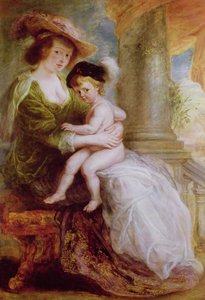 Hélène Fourment (1614-73) et son fils Frans - Peter Paul Rubens