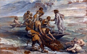 La pêche miraculeuse. Peinture de Pieter Paul Rubens - Peter Paul Rubens