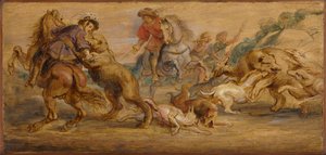 Étude pour "La chasse à l
